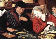 Marinus van Reymerswaele The money changer and his wife Sweden oil painting artist